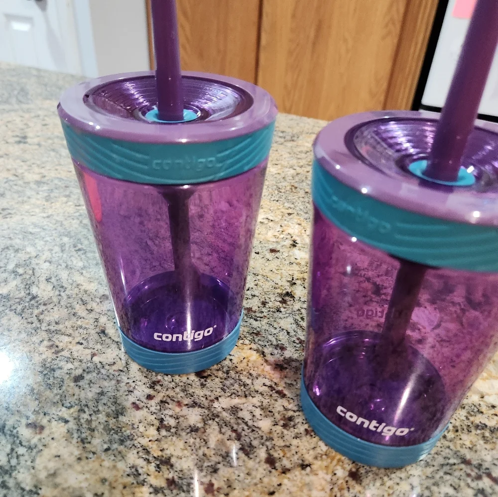 Contigo Vibrant Purple and Teal Tumblers